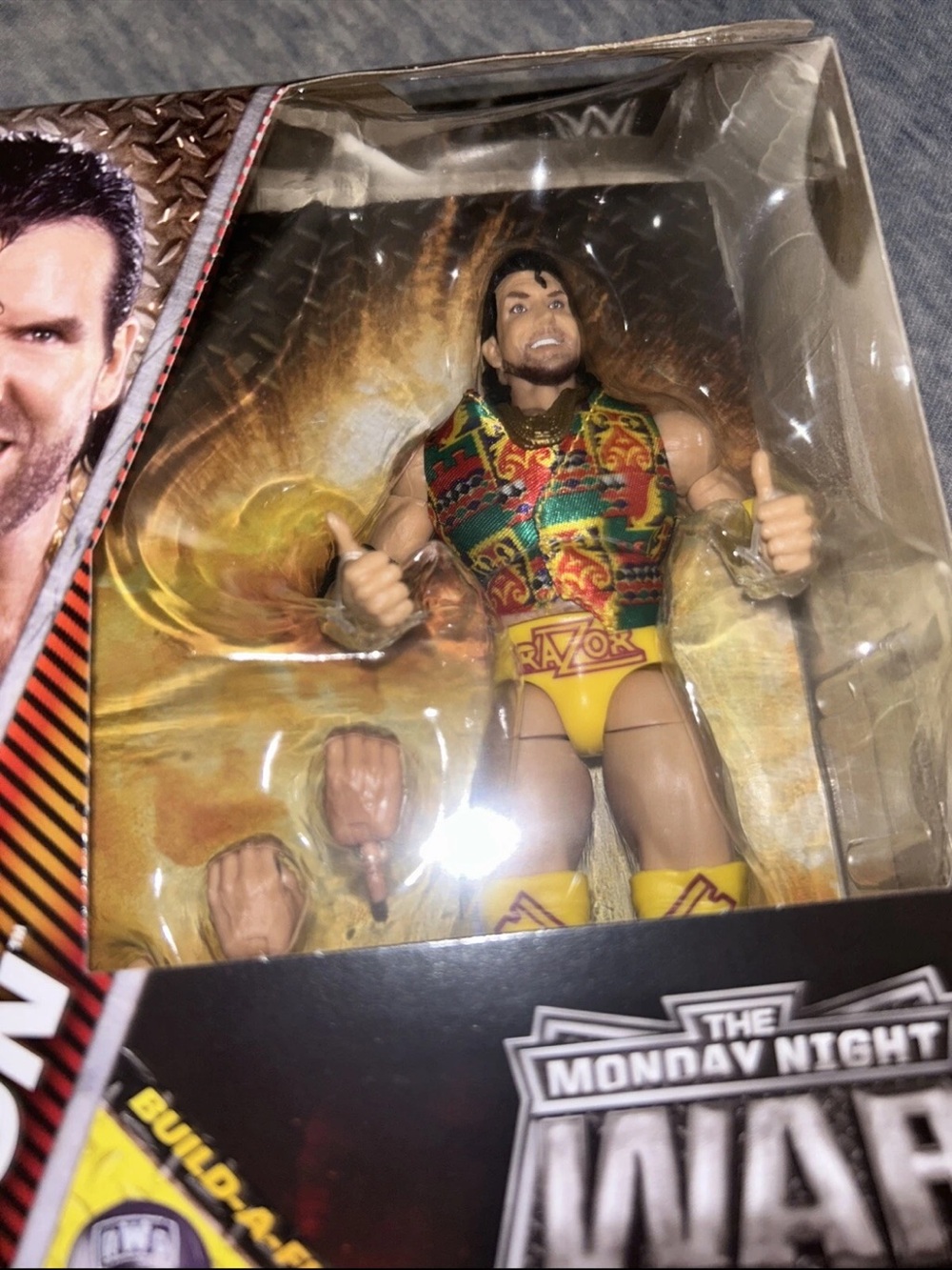 WWE Elite Collection Razor Ramon The Monday Night War Build Figure Dusty Rhodes - Picture 2 of 6